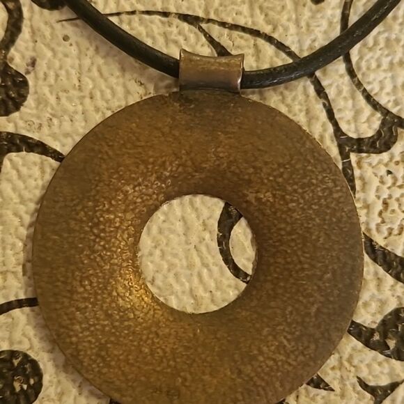 Metal Disc Necklace - Picture 2 of 6